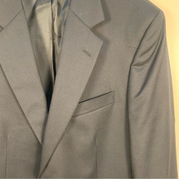 Brooks Brothers “346” Gold Button Navy Blue Wool Logo Sports Blazer Coat Jacket - Picture 8 of 15